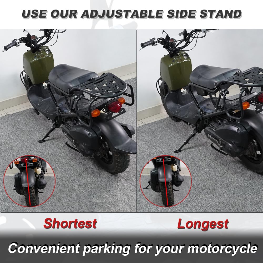 ズーマー RUCKUS CVTサイドスタンド　キックスタンド KICKSTAND FOR HONDA RUCKUS ZOOMER MADE IN USA